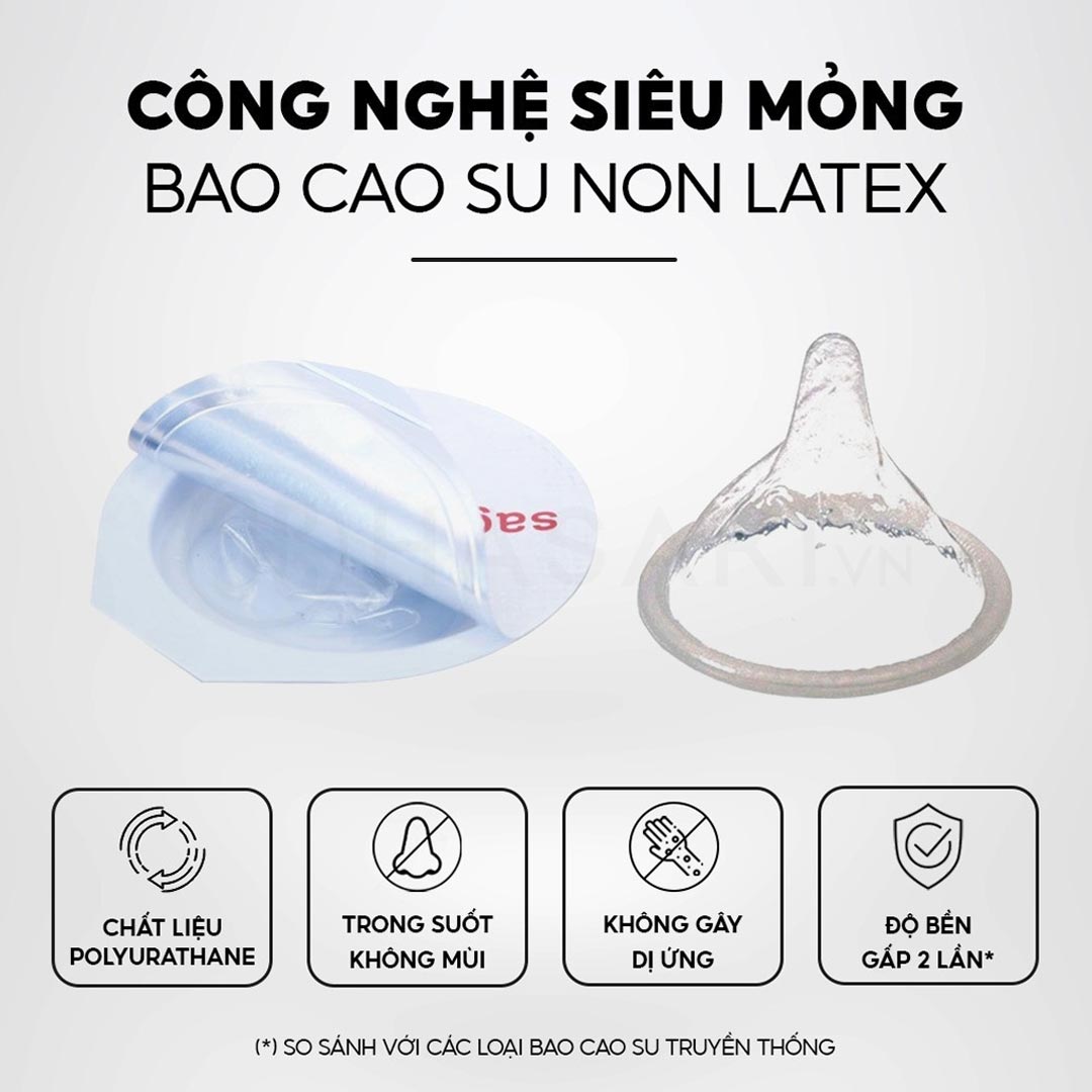 Bao Cao Su Sagami Original 0 02 Non Latex Siêu Mỏng Hộp 2 Hasaki vn