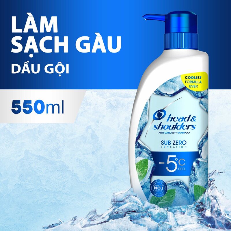 Dầu Gội Head & Shoulders Băng Lạnh Sạch Gàu 550ml