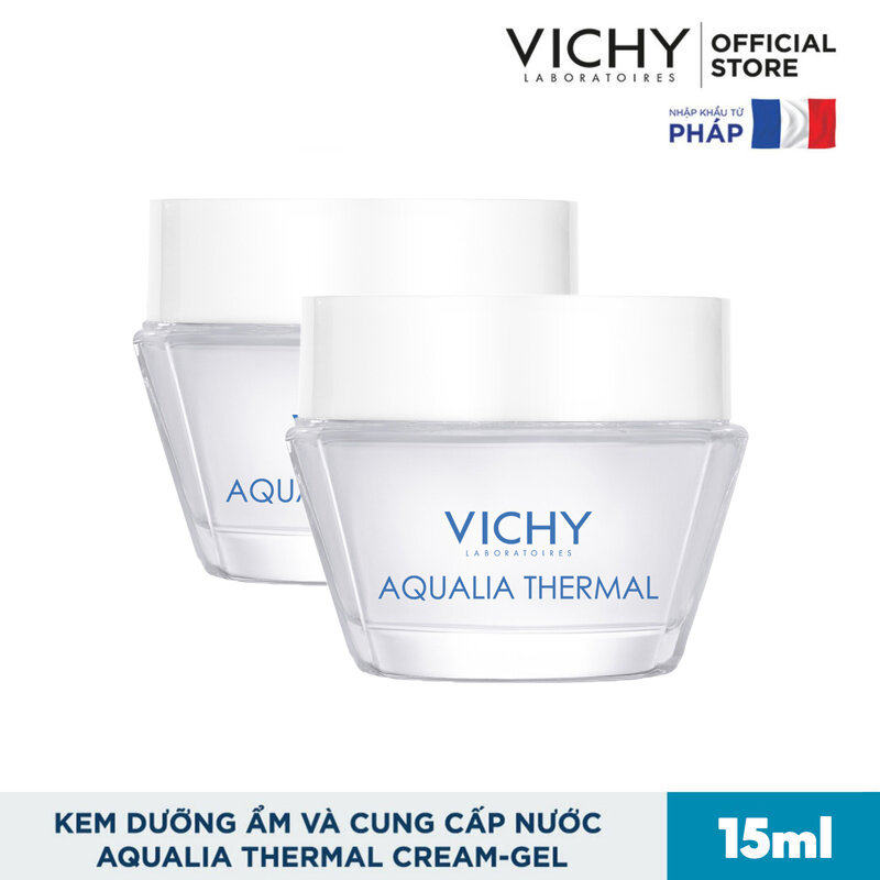 Bộ kem dưỡng ẩm và giữ ẩm Vichy 15ml x 2 chai