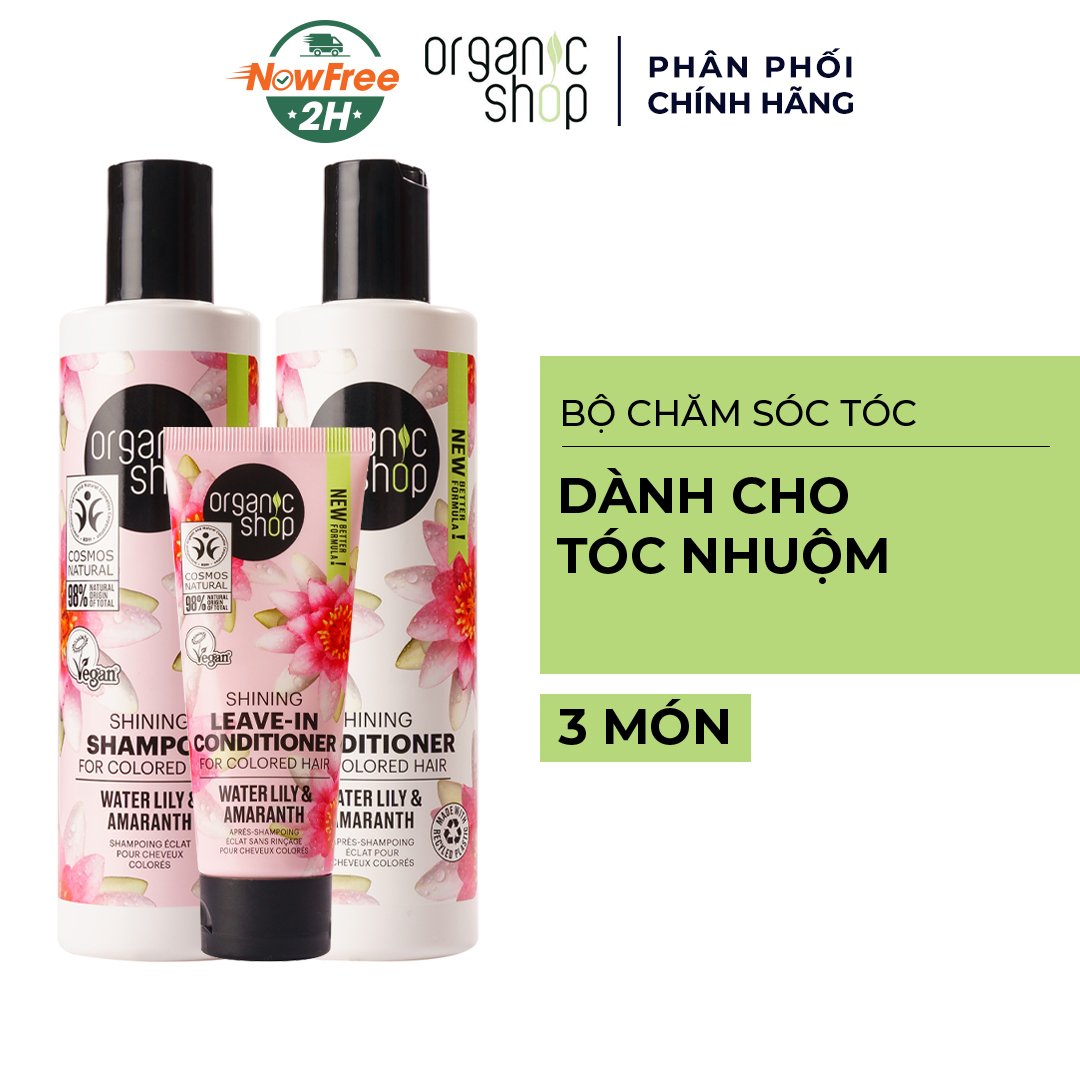 Bộ Chăm Sóc Tóc Organic Shop Dành Cho Tóc Nhuộm 3 Món | Hasaki.vn