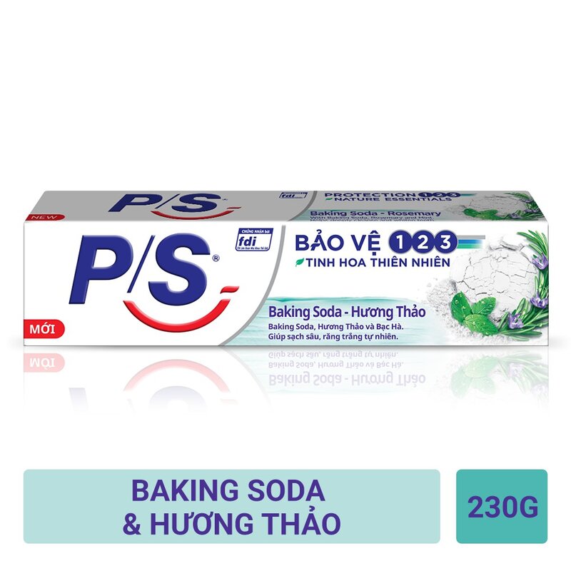 Kem Đánh Răng P/S Bảo Vệ 123 Baking Soda & Hương Thảo 230g