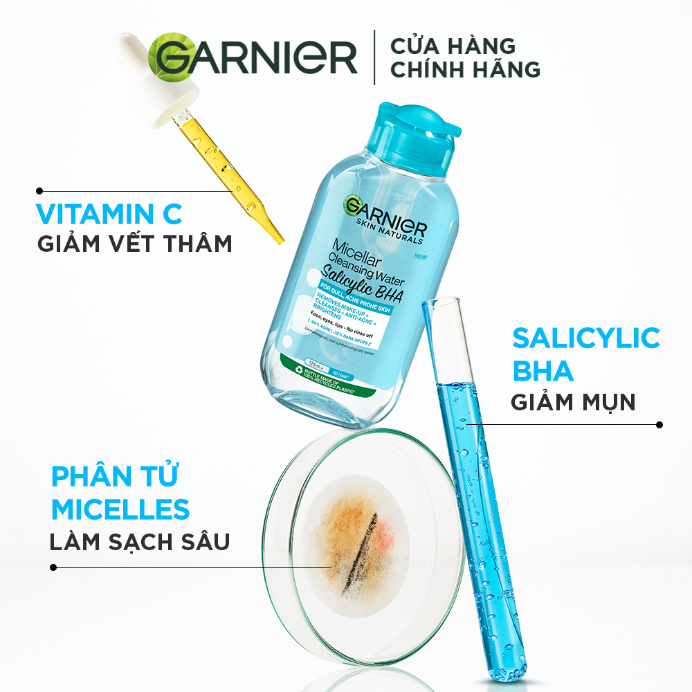 Nước Tẩy Trang Garnier Dành Cho Da Dầu Và Mụn 400ml (Mới) | Hasaki.vn