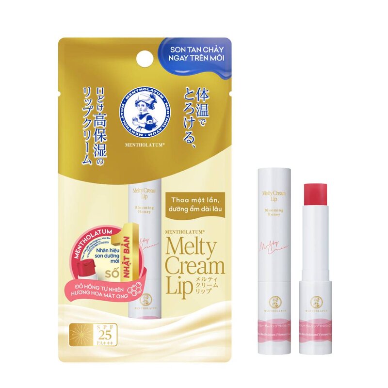 Son Dưỡng Môi Mentholatum Melty Cream Lip Mật Ong 2.4g