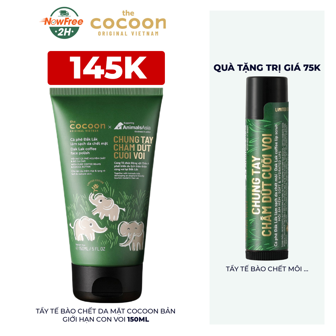 Mua 1 Tặng 1] Cocoon Tẩy Tế Bào Chết Mặt Tặng Môi Bản Giới Hạn Con ...