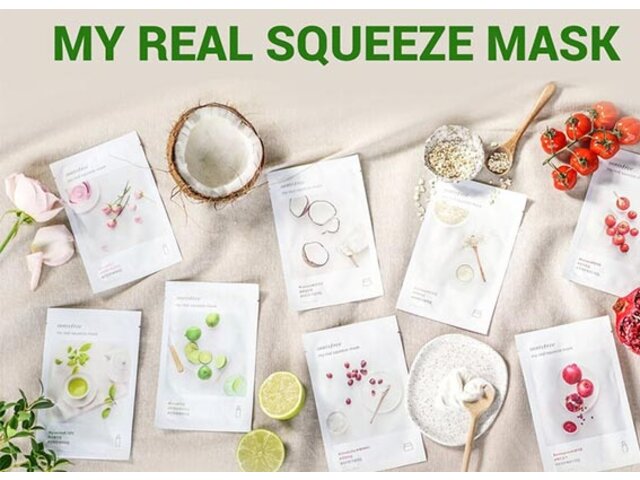 Review Mặt Nạ Giấy innisfree It's Real Squeeze Mask
