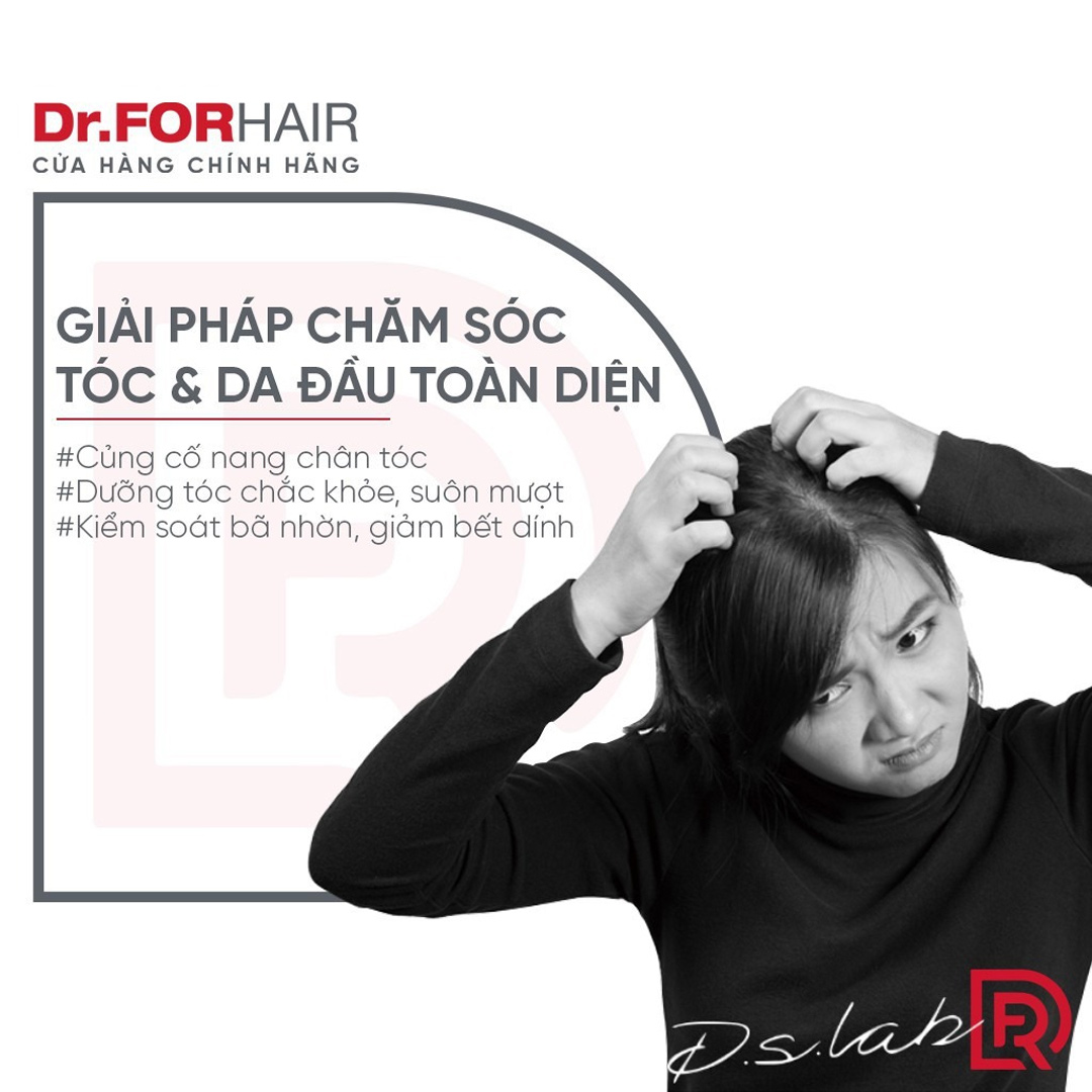 Review dầu gội Dr. For Hair tẩy tế bào chết da đầu
