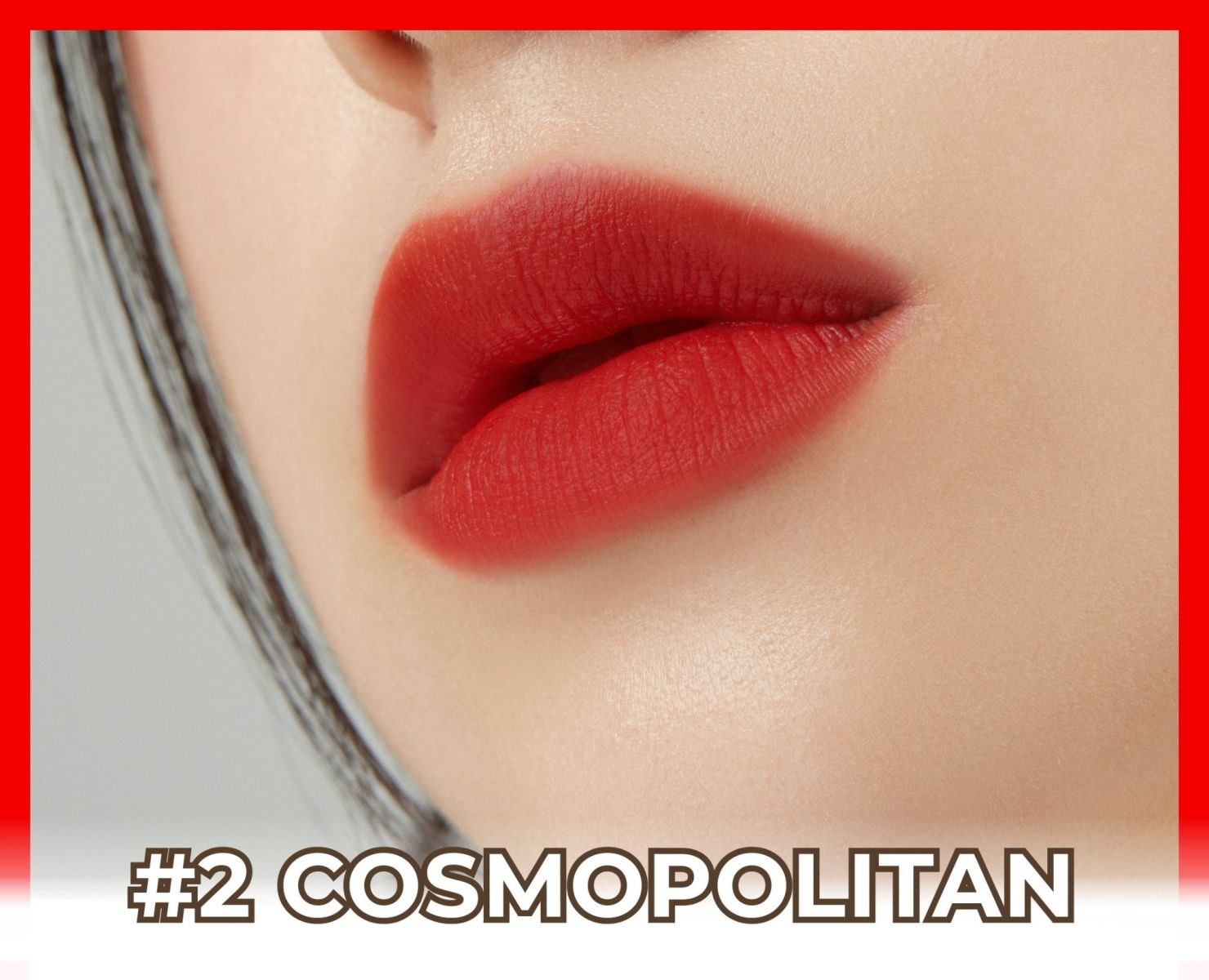 Bảng màu son AprilSkin Velvet Ultra Real Matte: Cosmopolitan - Đỏ cơ bản