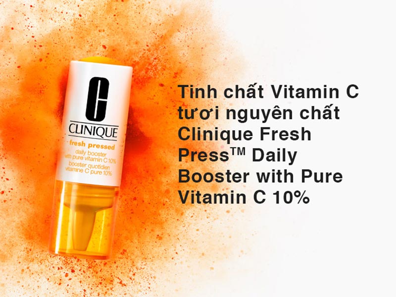 Clinique Fresh Press Daily Booster với 10% Vitamin C nguyên chất