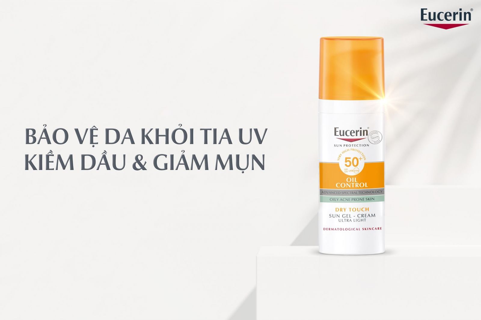 Kem Chống Nắng Eucerin Sun Gel-Creme Oil Control Dry Touch SPF 50+ 