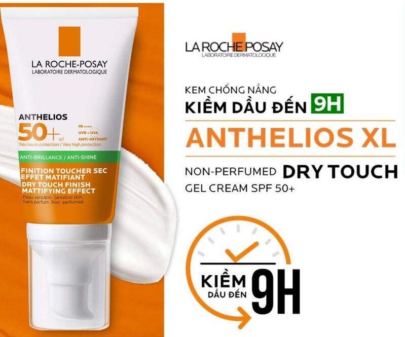 Kem Chống Nắng Kiểm Soát Dầu Không Nhờn Rít La Roche-Posay Anthelios XL Non-Perfumed Dry Touch Gel Cream SPF50+