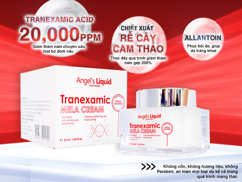 Kem Dưỡng Angel's Liquid Tranexamic Mela Cream