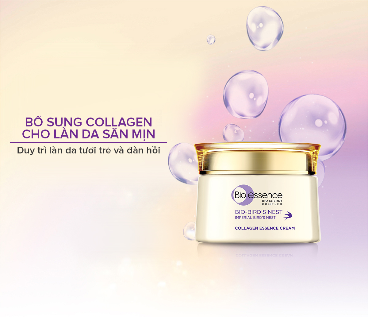 Kem Dưỡng Bio-essence Bio Bird’S Nest Collagen Essence Cream