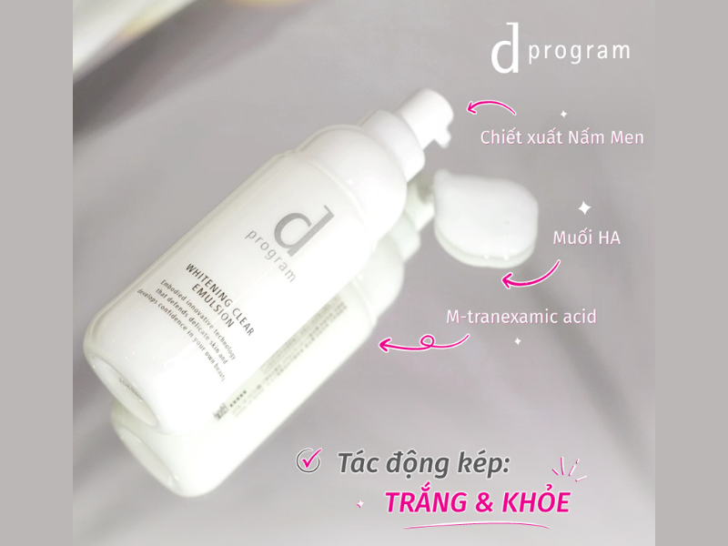 kem Dưỡng dProgram Whitening Clear Emulsion