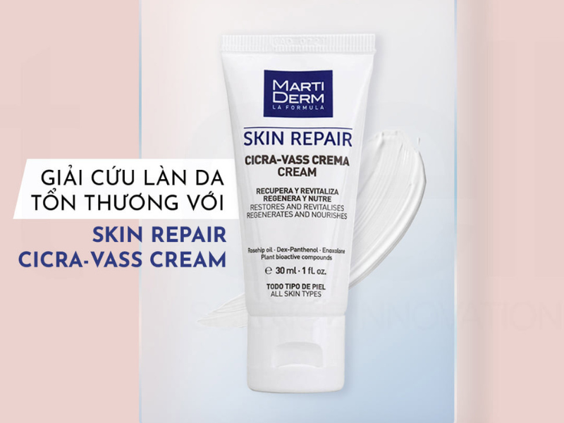 Kem Dưỡng phục hồi da sau peel MartiDerm Skin Repair Cicra Vass Cream