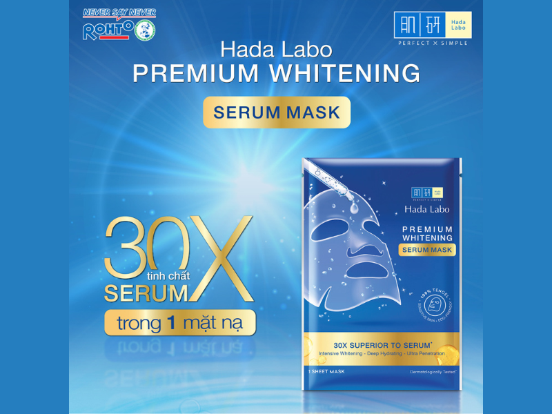 Mặt Nạ Hada Labo Premium Whitening Serum Mask