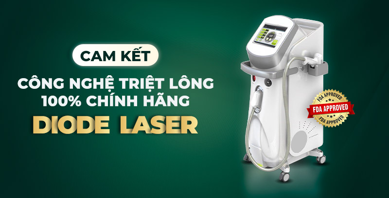 Công nghệ Diode Laser 100% chính hãng tại Hasaki Clinic