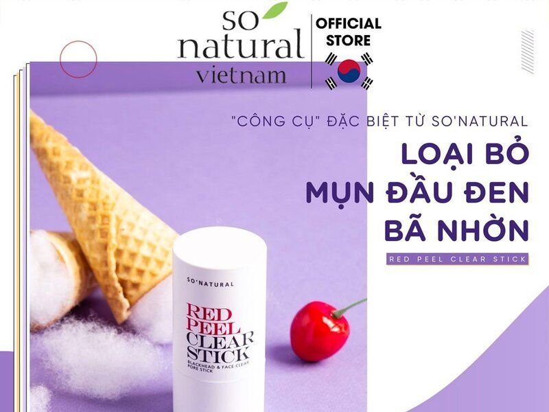 So'Natural Red Peel Clear Stick Pore Blackhead & Face