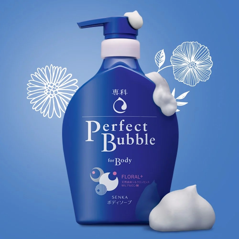 Review Sữa Tắm Senka Perfect Bubble For Body và Perfect Whip For Body Chính Hãng