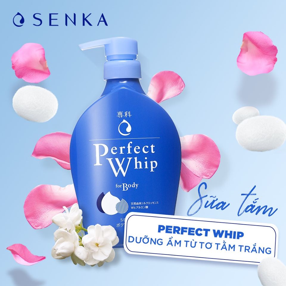 Review Sữa Tắm Senka Perfect Bubble For Body và Perfect Whip For Body Hasaki