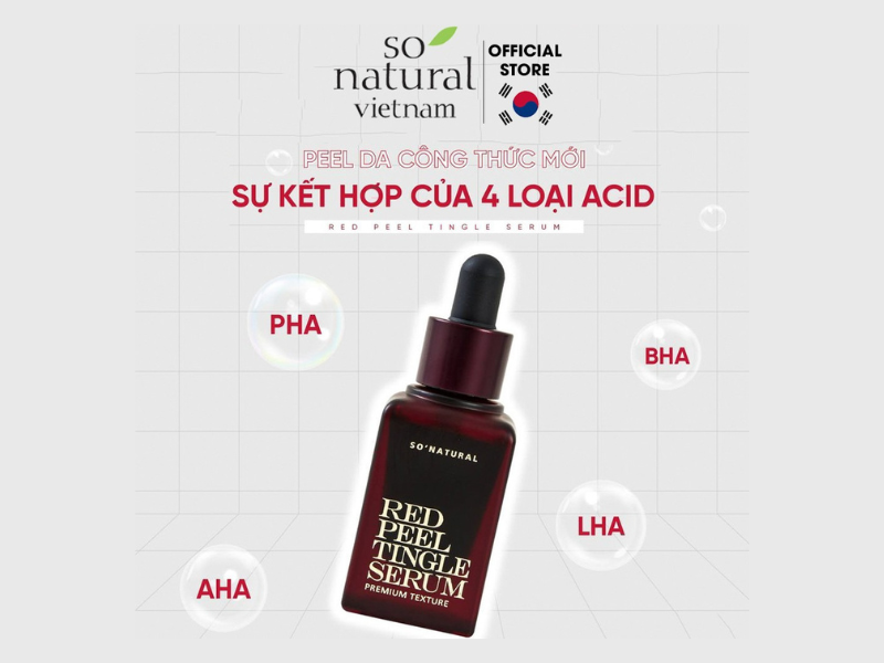 ưu điểm của Serum So'Natural Red Peel Tingle Premium Texture