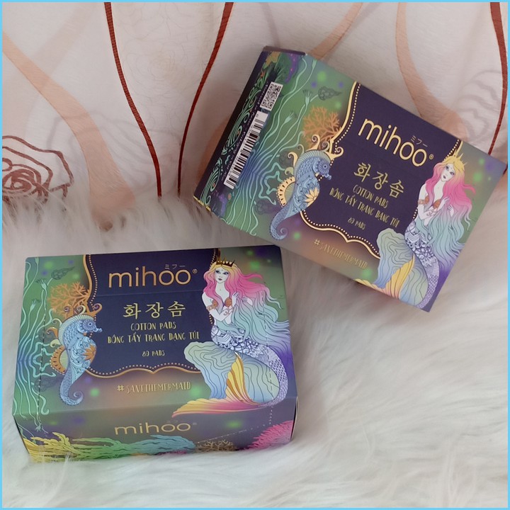 Bông Tẩy Trang Dạng Túi Xỏ Ngón Mihoo Mermaid Cotton Pads