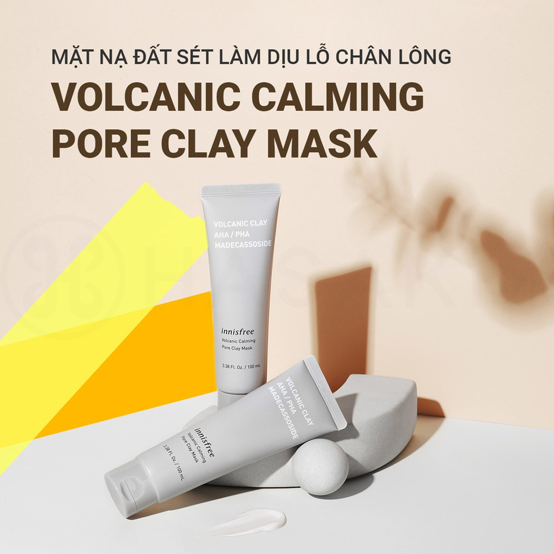 Mặt Nạ Đất Sét Làm Dịu Lỗ Chân Lông Innisfree Volcanic Calming Pore Clay Mask 15ml