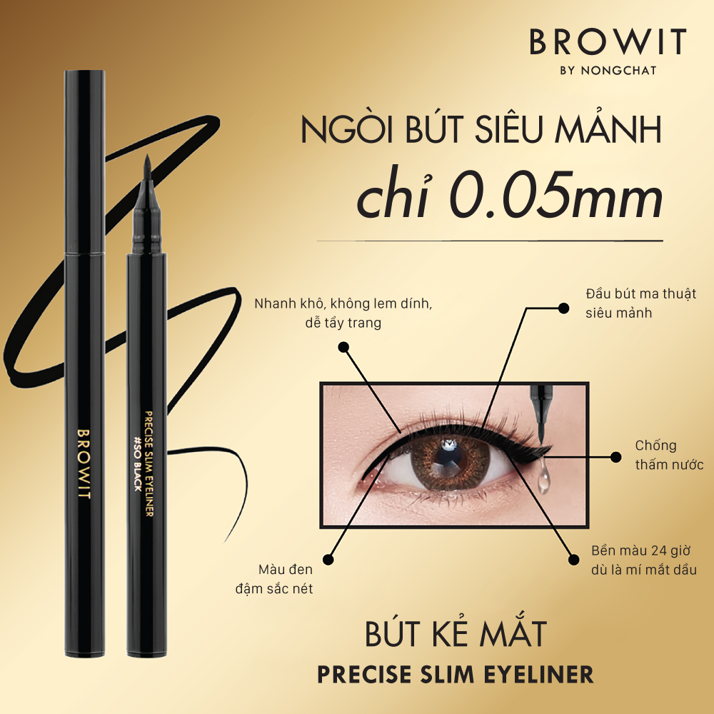 Bút Kẻ Mắt Browit Precise Slim Eyeliner 0.6ml
