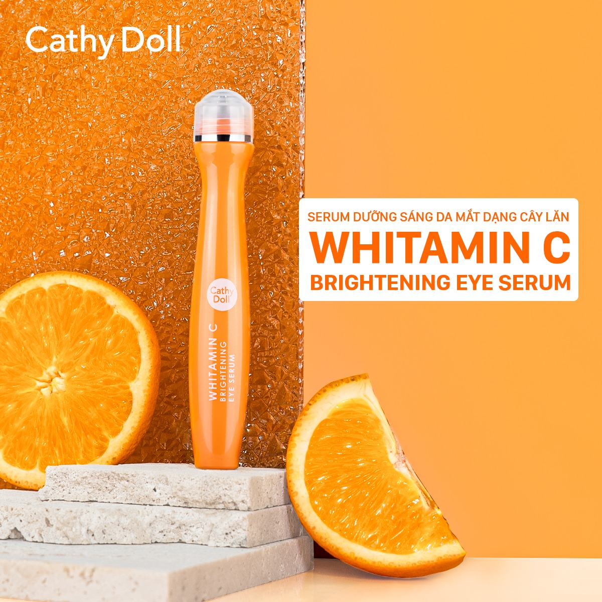 Cây Lăn Mắt Cathy Doll Vitamin C Dưỡng Sáng, Mờ Thâm
