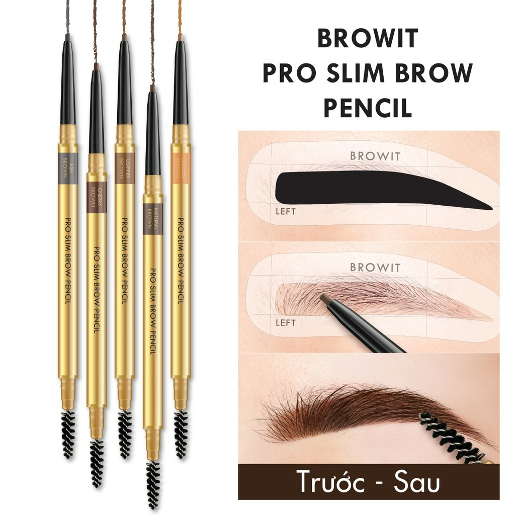 Chì Kẻ Mày Browit Pro Slim Brow Pencil 