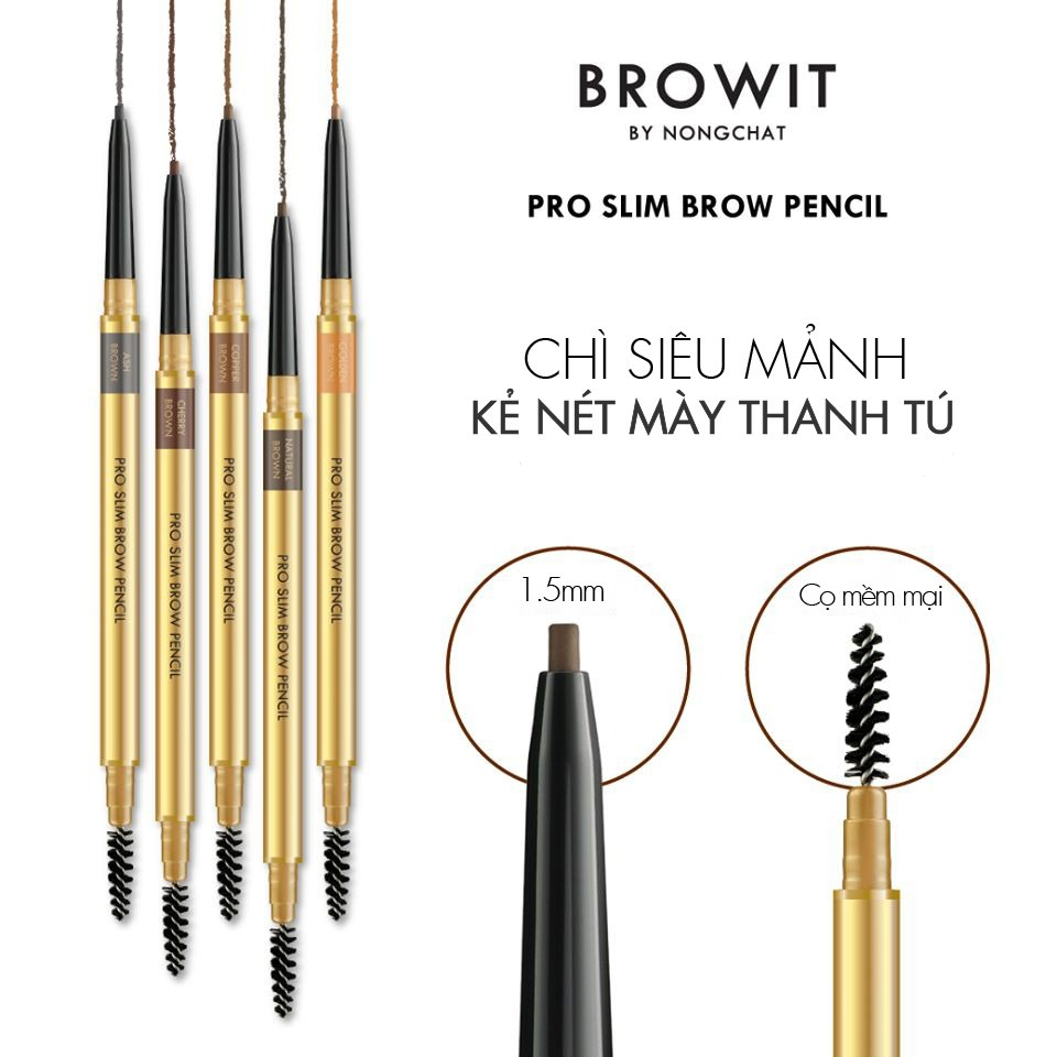 Chì Kẻ Mày Browit Pro Slim Brow Pencil 0.06g