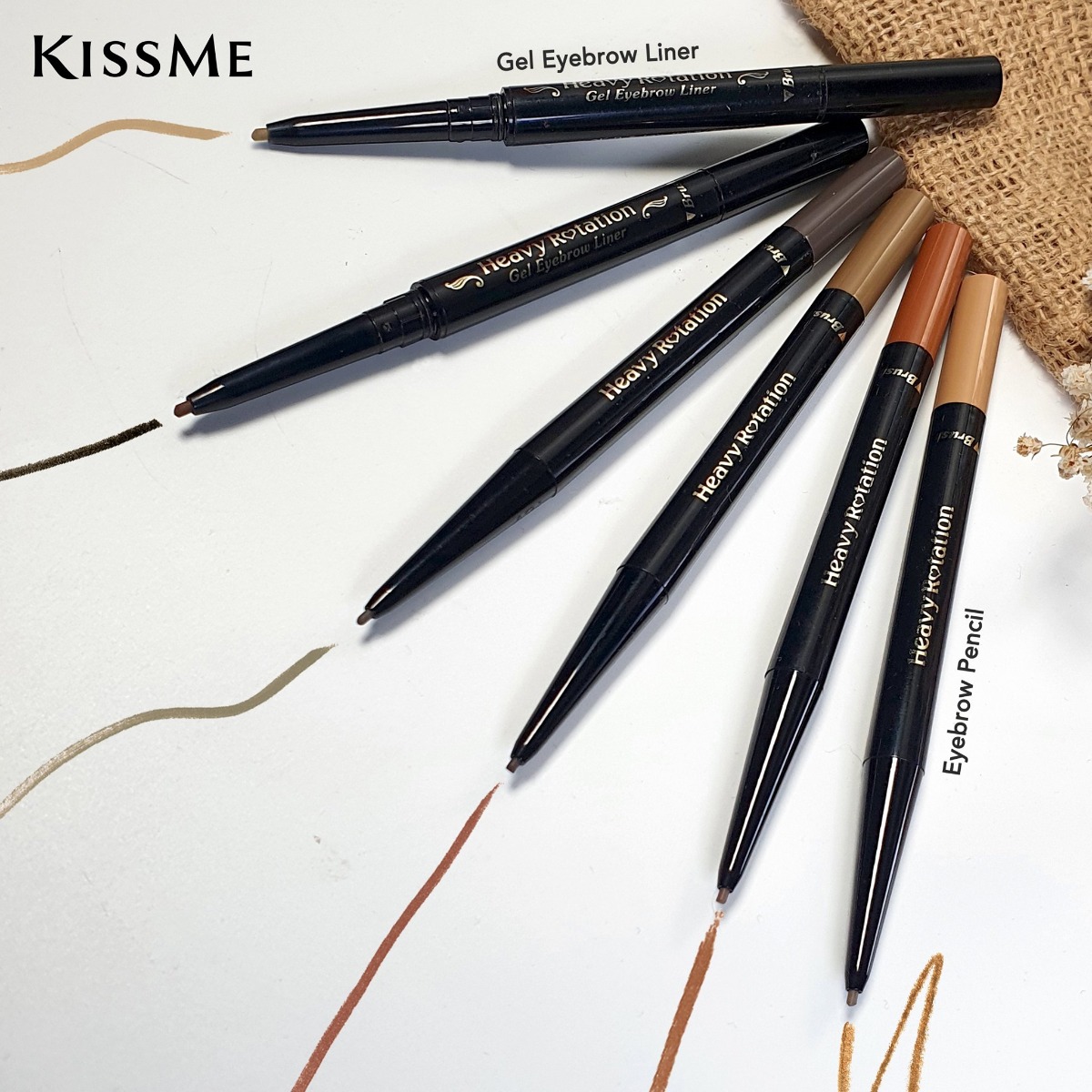 Chì Kẻ Mày Kissme Heavy Rotation Eyebrow Pencil 0.09g