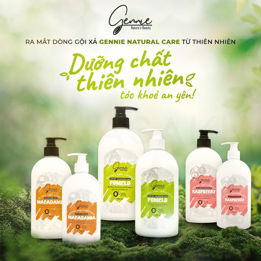 Dầu Gội Gennie Natural Care Shampoo 400ml 