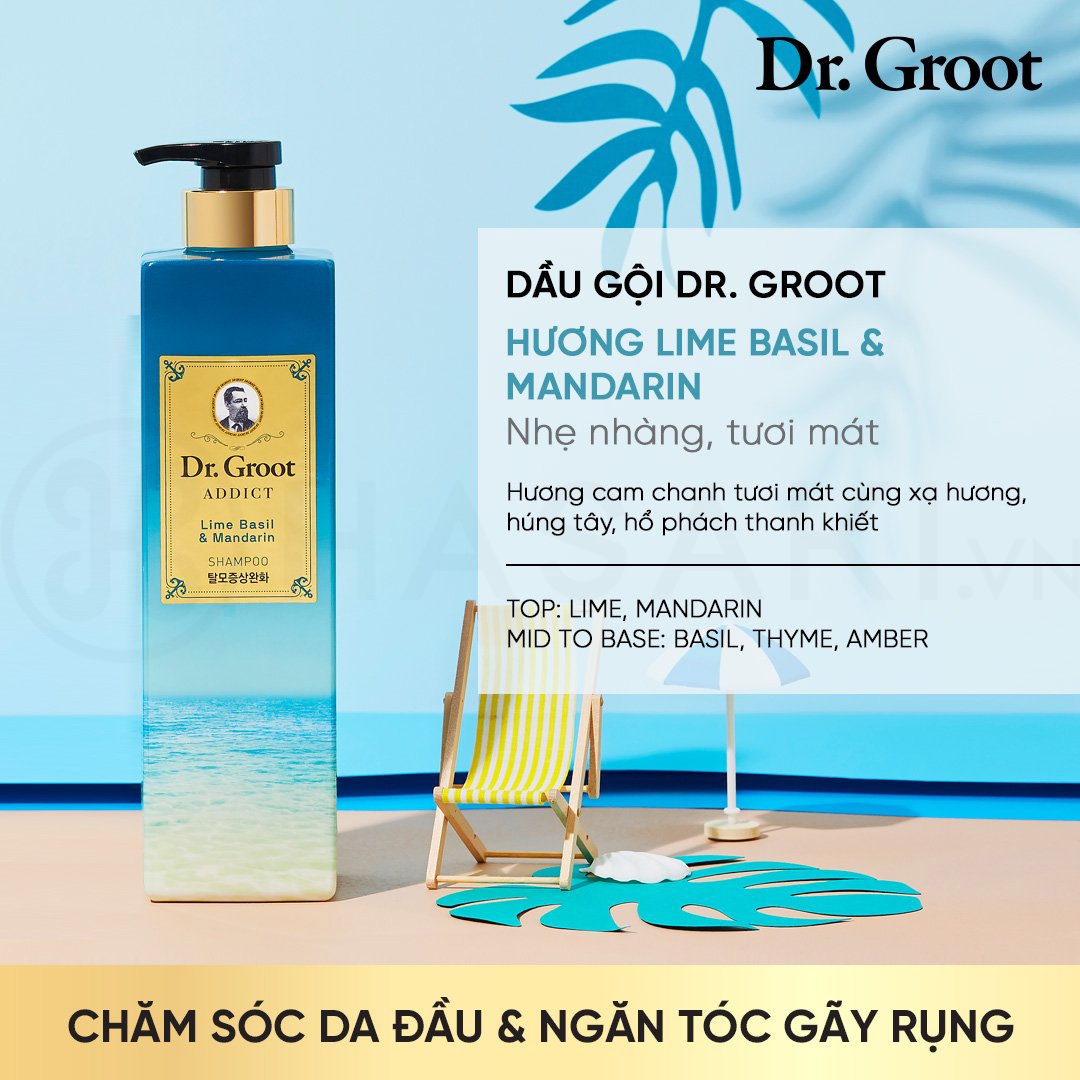 Dầu Gội Dr.Groot Addict Hương Lime Basil & Mandarin