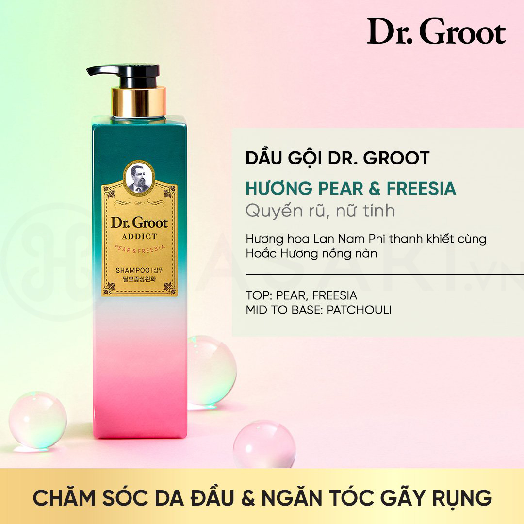 Dầu Gội Dr.Groot Addict Hương Pear & Freesia