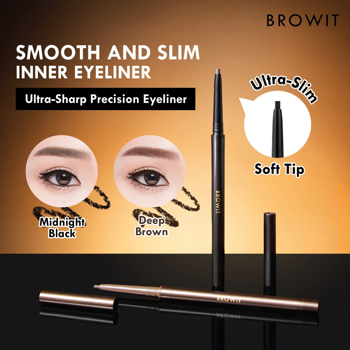 Kẻ Viền Mắt Trong Browit Smooth And Slim Inner Eyeliner 0.1g