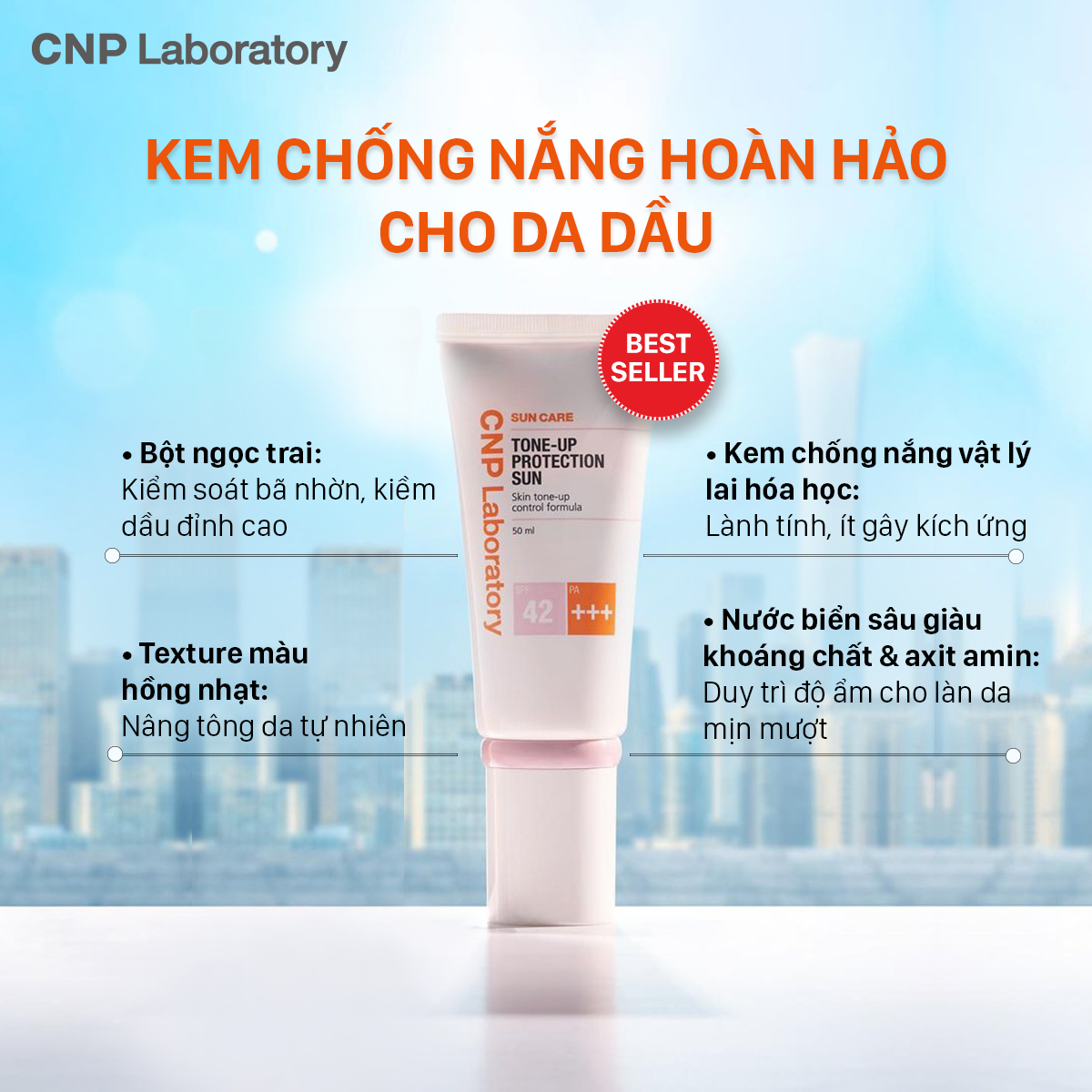 Thành phần Kem Chống Nắng CNP Laboratory Tone-Up Protection Sun SPF42 PA+++ 50ml
