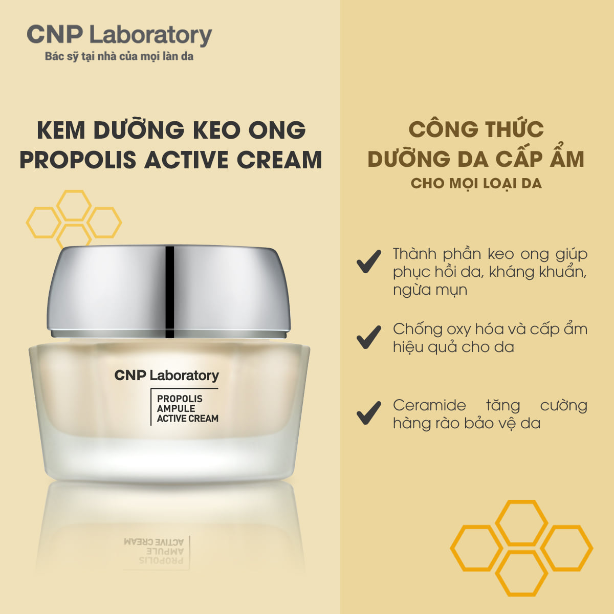 Kem Dưỡng CNP Laboratory Propolis Active Cream 50ml 