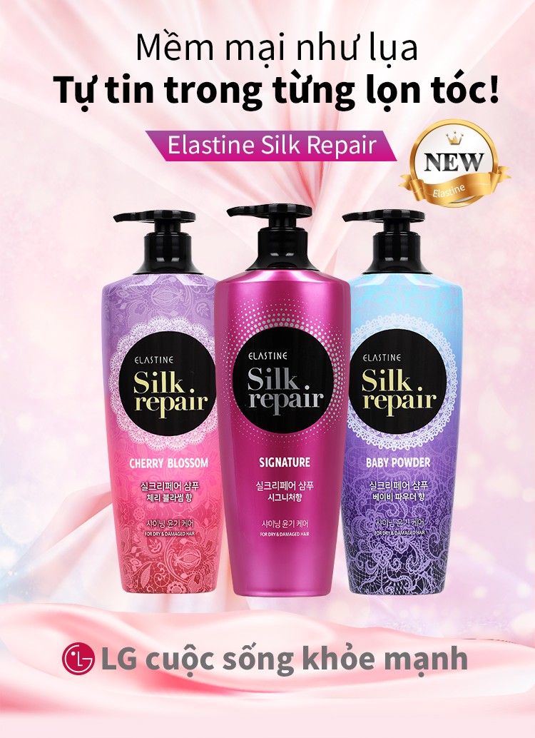 Kem Xả Elastine Silk Repair 550ml