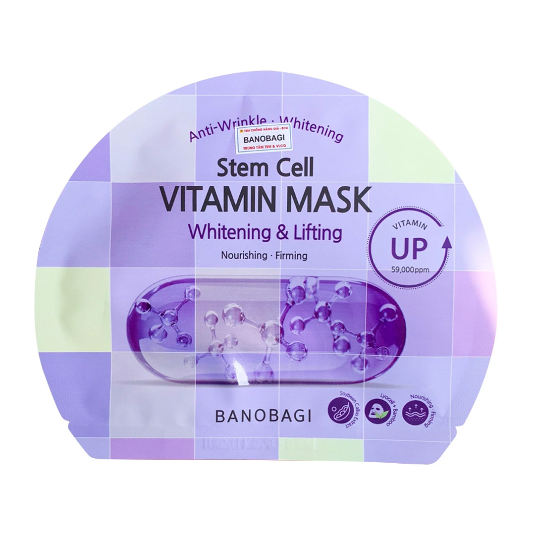 Mặt Nạ Banobagi Stem Cell Vitamin Mask #Whitening & Lifting 30g