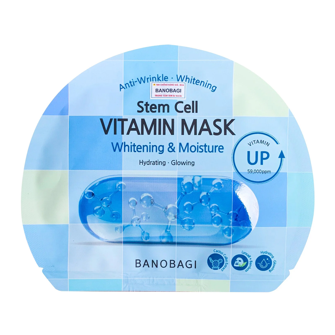Mặt Nạ Banobagi Stem Cell Vitamin Mask #Whitening and Moisture 30g 