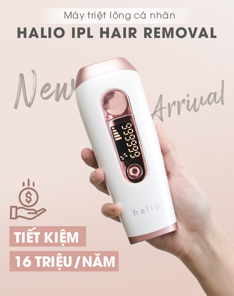 Máy Triệt Lông Cá Nhân Halio IPL Hair Removal Device