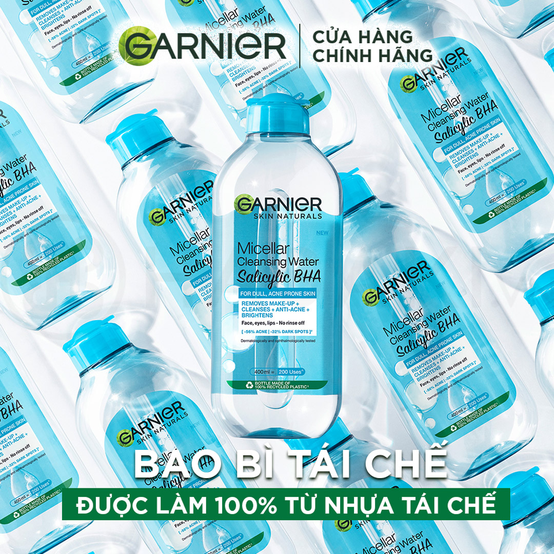 Nước Tẩy Trang Garnier Micellar Cleansing Water For Oily & Acne-Prone Skin