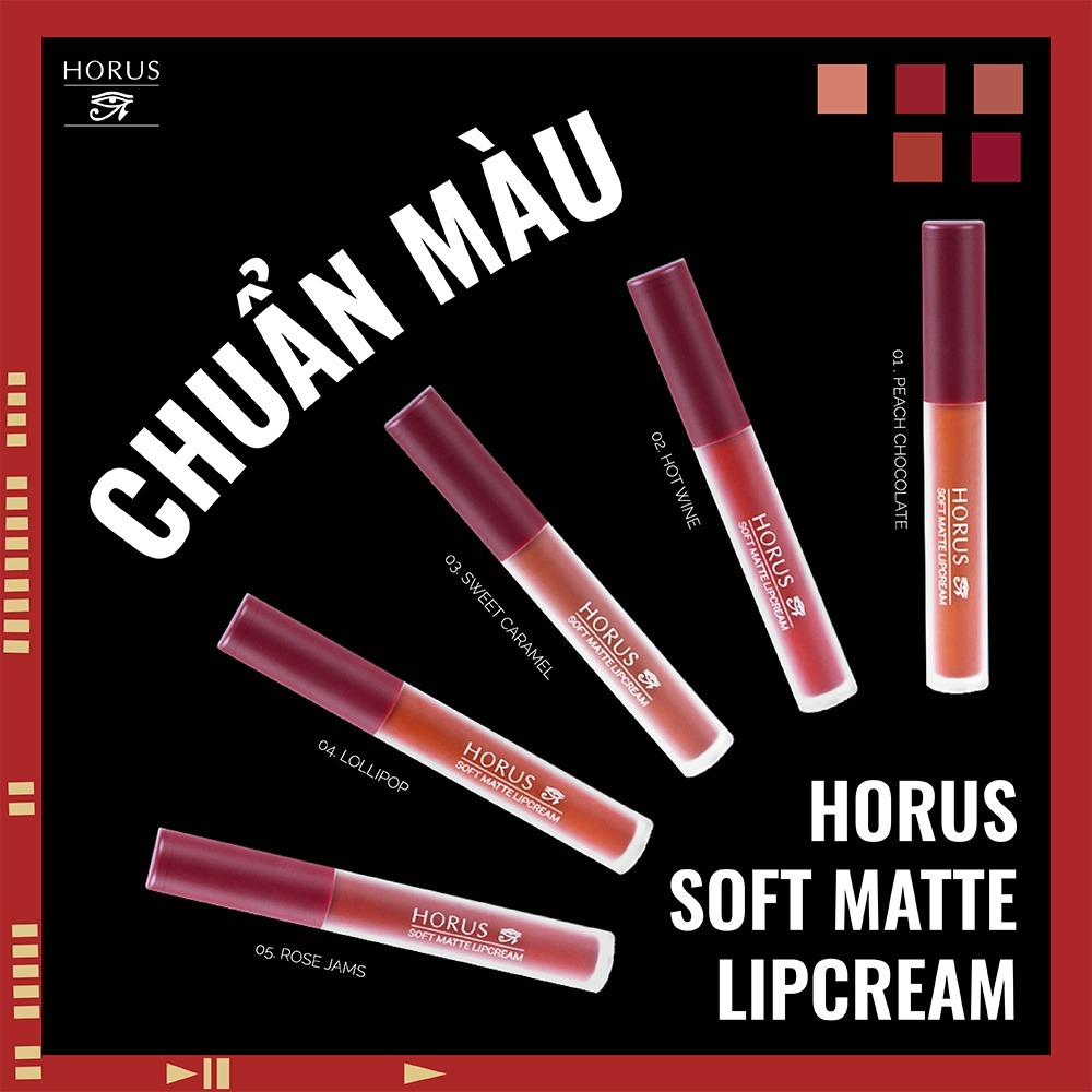 Horus Soft Matte Lip Cream 3g 
