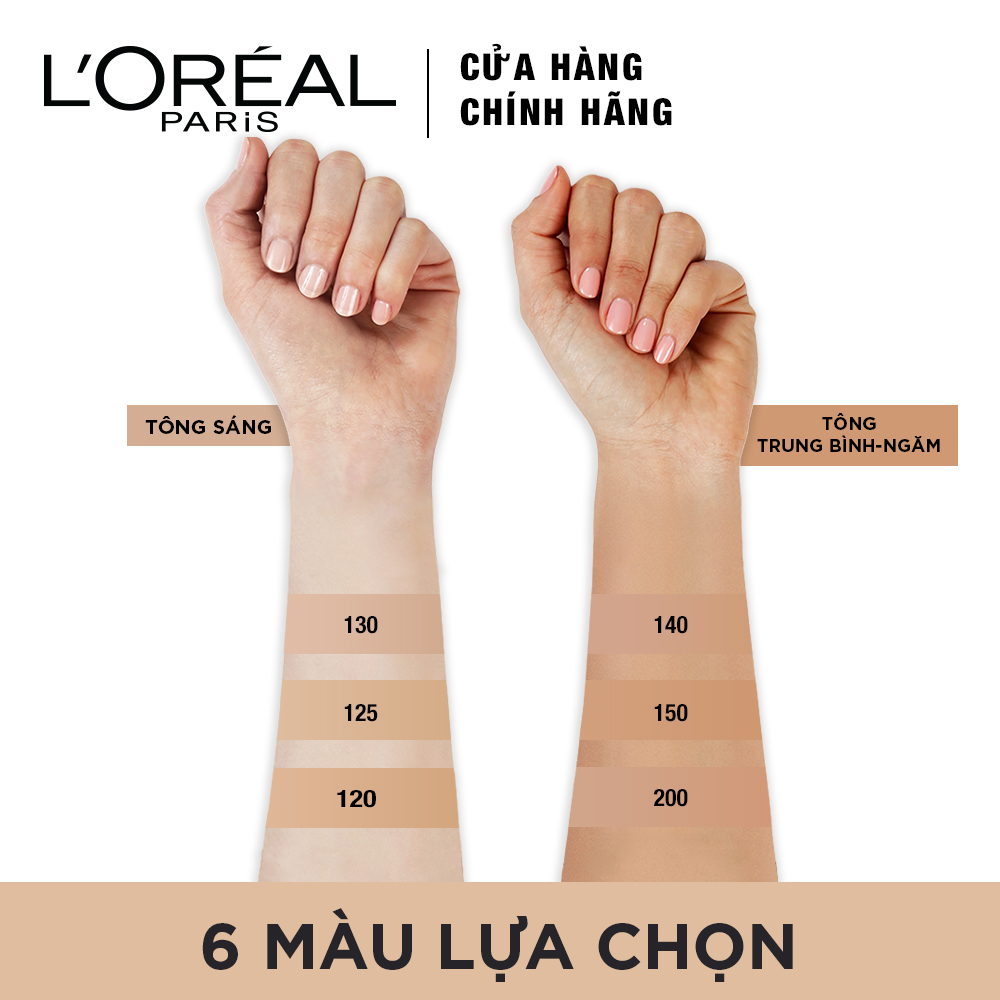 Kem Nền Mịn Nhẹ Lâu Trôi 24H L\'Oréal Paris 130 True Beige 30ml ...