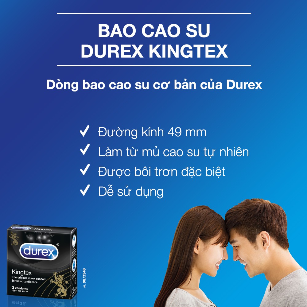 Bao Cao Su Durex Kingtex hiện đã có mặt tại Hasaki