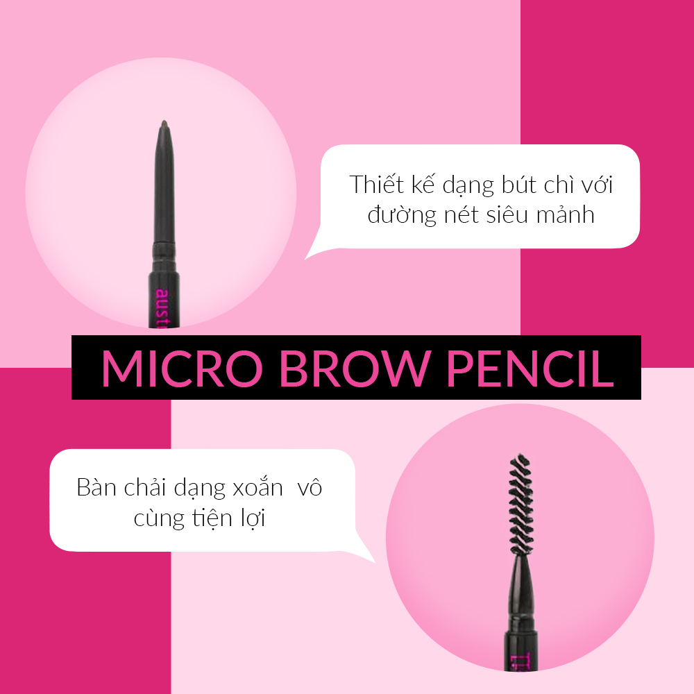 Chì Vặn Kẻ Mày Siêu Mảnh Australis Micro Brow Pencil