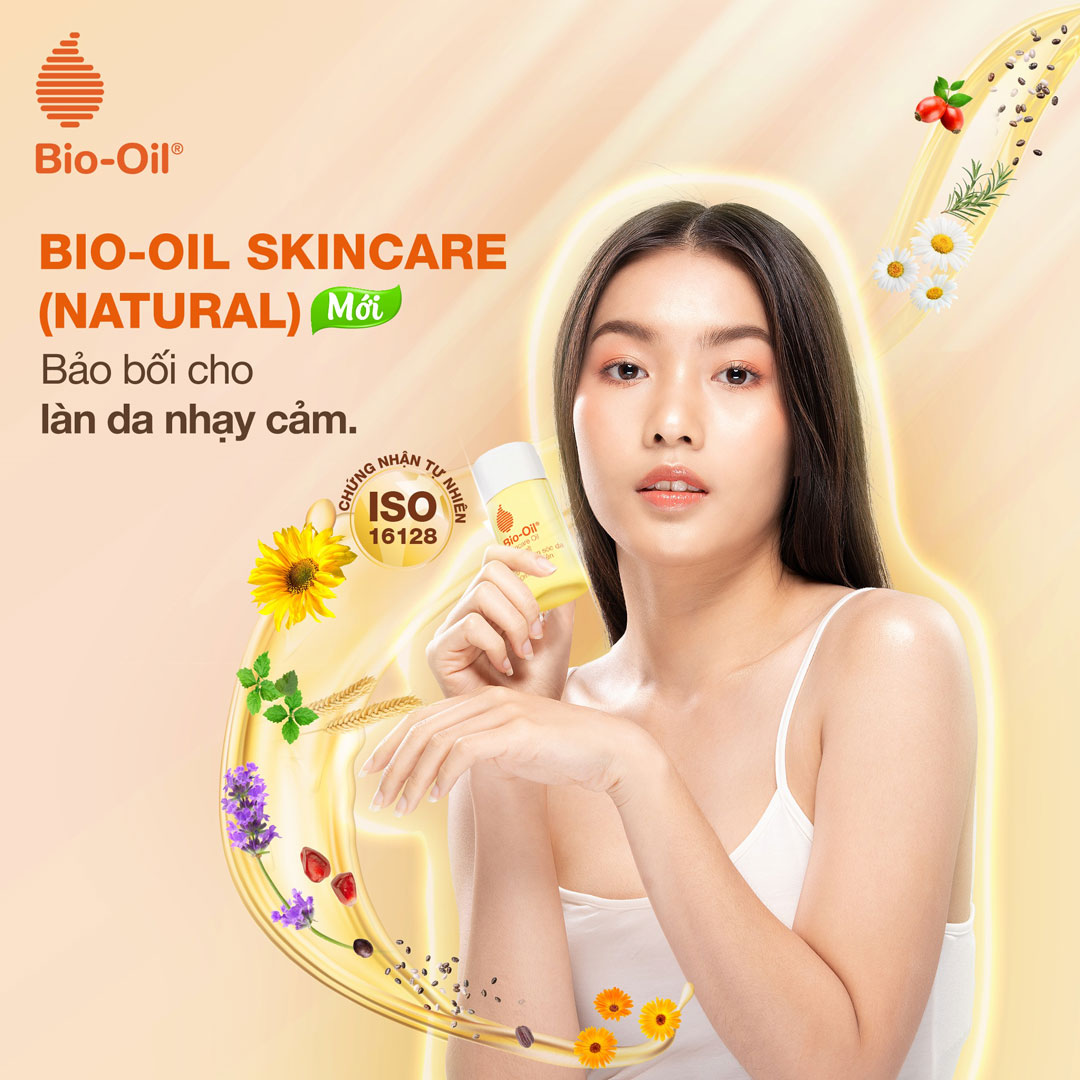 Dầu Dưỡng Bio-Oil Skincare Oil (Natural) an toàn cho làn da nhạy cảm