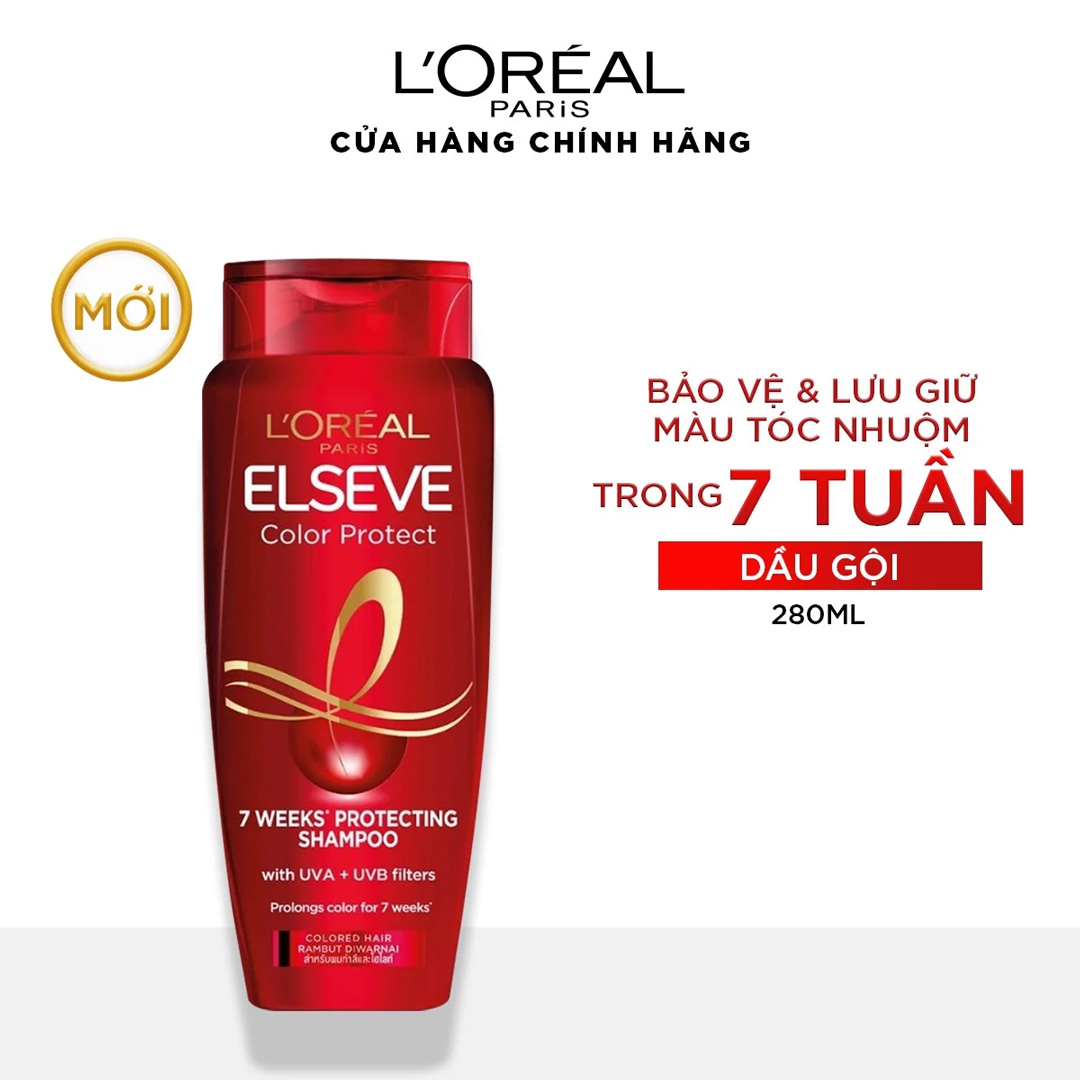 Dầu Gội Bảo Vệ Màu Tóc Nhuộm L'Oréal Paris Elseve Color Protect 7 Weeks Protecting Shampoo