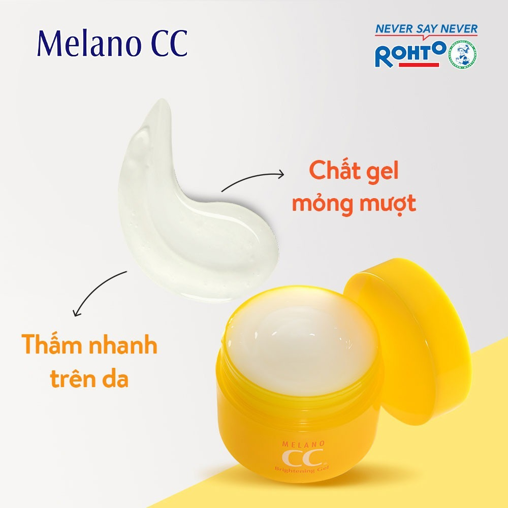 Melano CC Brightening Gel thấm nhanh, không gây nhờn da