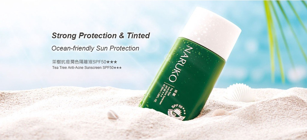 Kem Chống Nắng NARUKO Tea Tree Anti-Acne Sunscreen SPF50 30ml